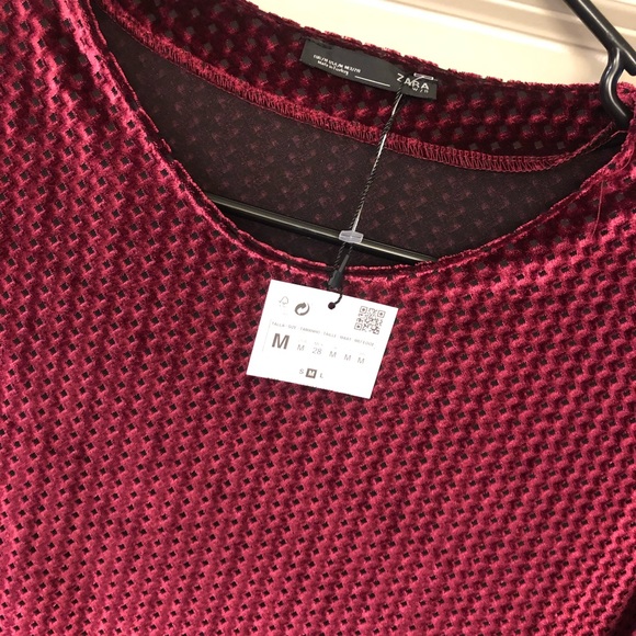 NWT!! ZARA Diamond pattern Dress - Picture 6 of 7